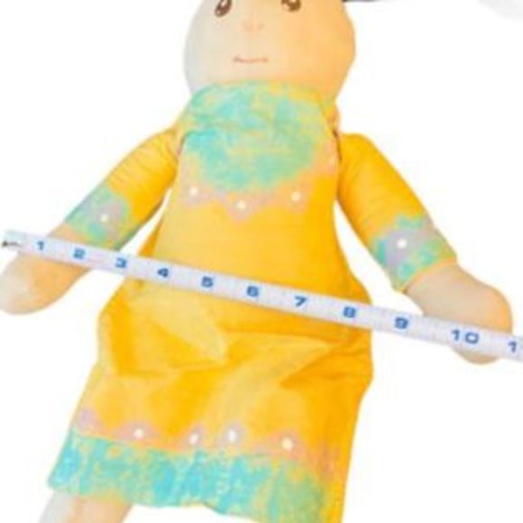 Handmade Native American Doll Paper Mache 19” Vintage Girl Toy - Picture 4 of 7